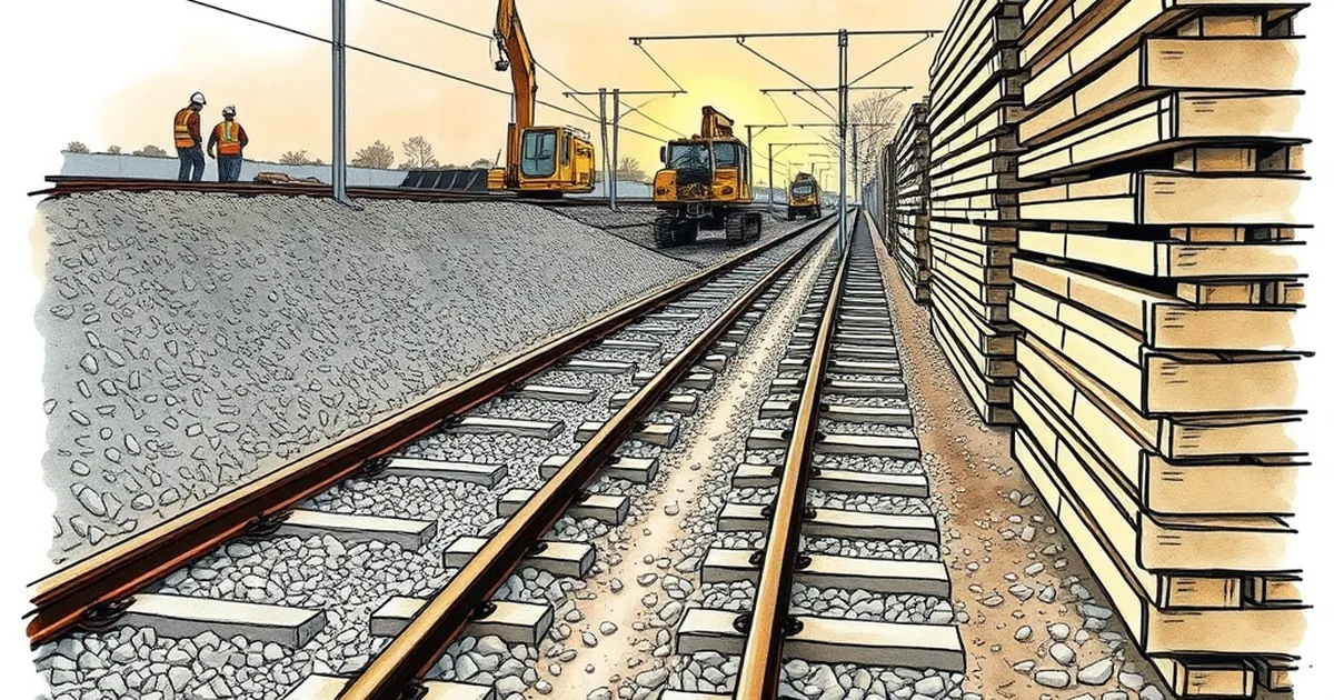 Ballast Delivered Before the Sleeper Swap Begins