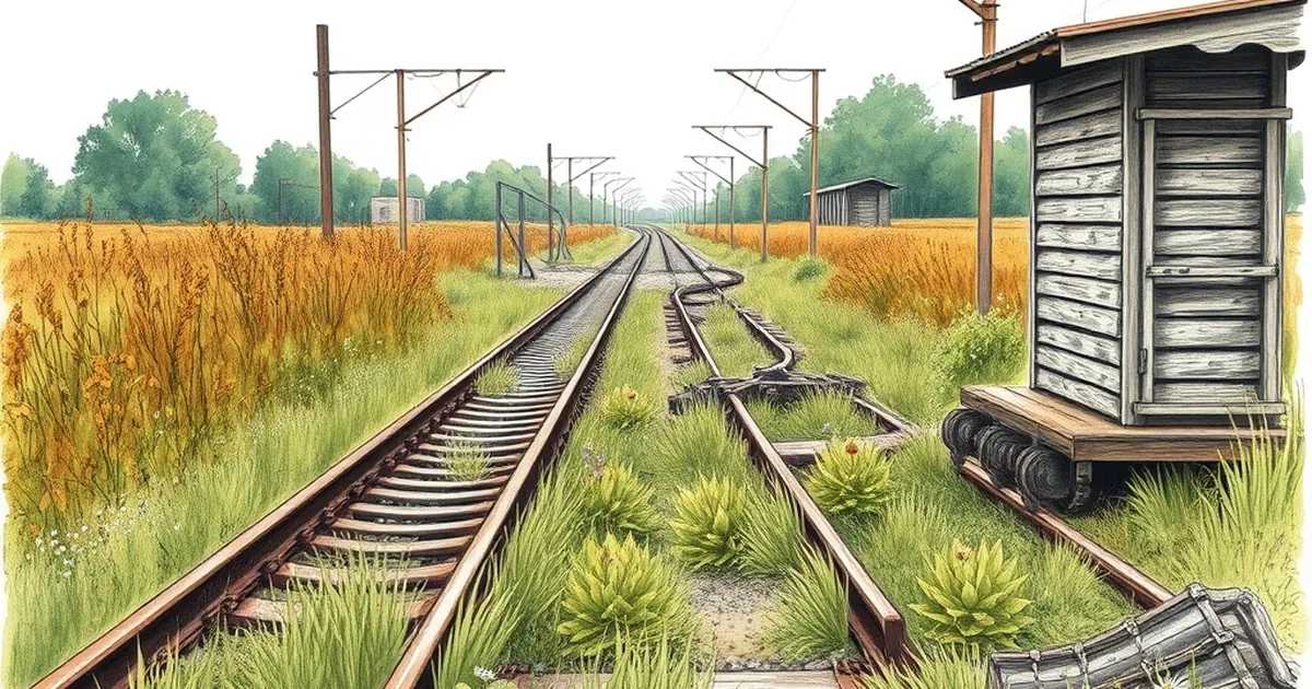 Polish rail sidings outlive the freight they once served