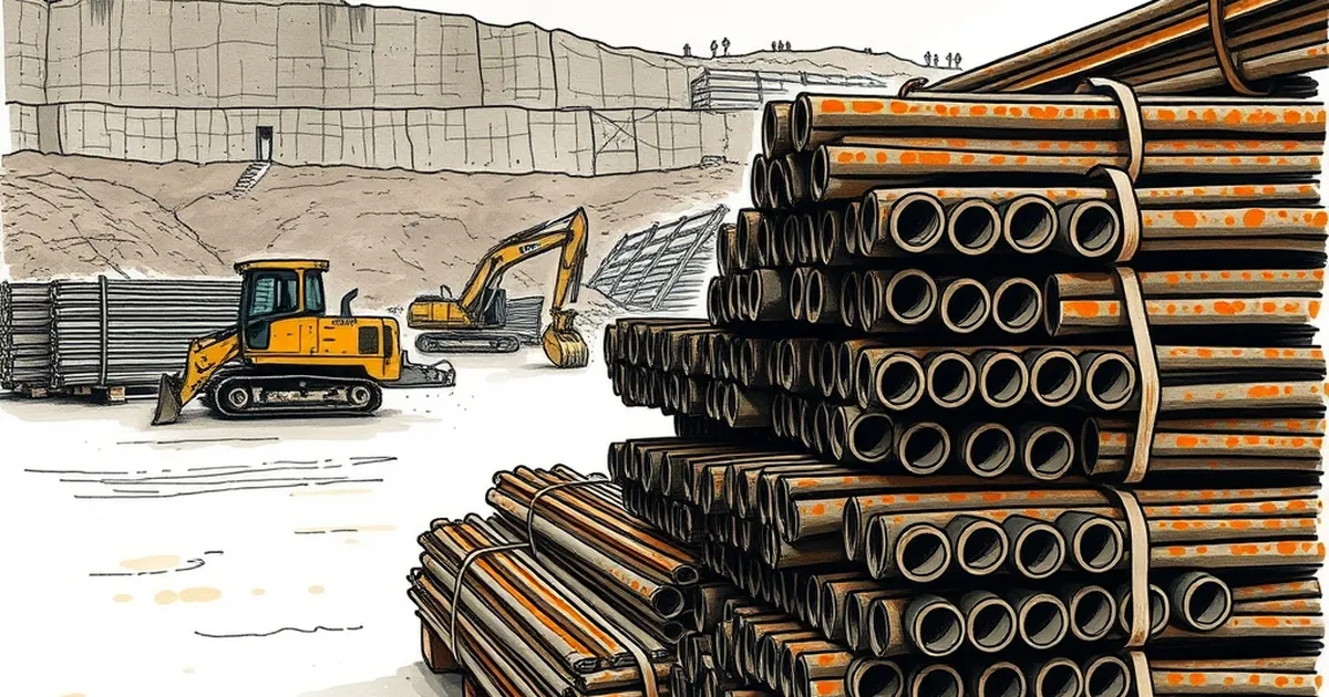 Rebar rusts in storage while sites wait six weeks