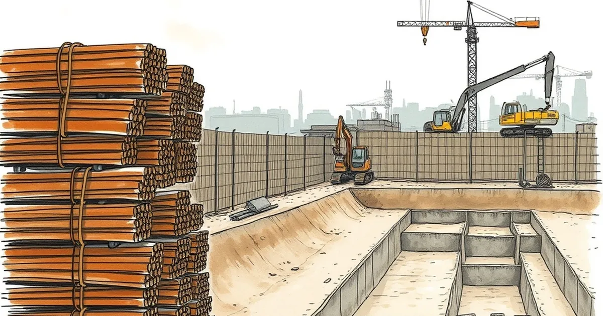 Rebar Sits in Yards While Sites Wait for Deliveries